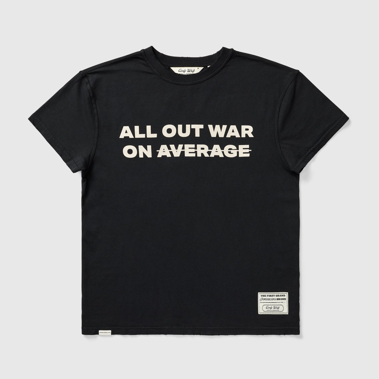 ALL OUT WAR ON AVERAGE TEE